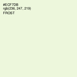 #ECF7DB - Frost Color Image
