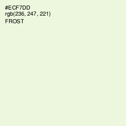 #ECF7DD - Frost Color Image