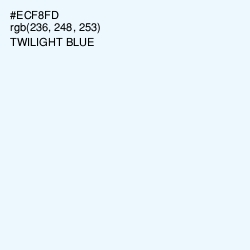 #ECF8FD - Twilight Blue Color Image