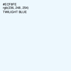 #ECF8FE - Twilight Blue Color Image