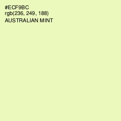 #ECF9BC - Australian Mint Color Image