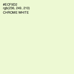 #ECF9D2 - Chrome White Color Image