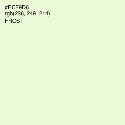 #ECF9D6 - Frost Color Image