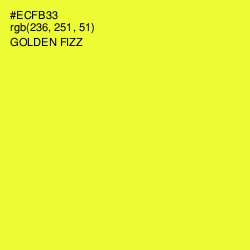 #ECFB33 - Golden Fizz Color Image