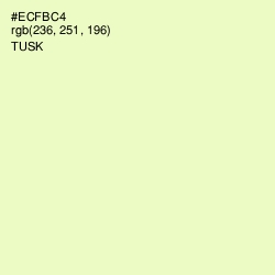 #ECFBC4 - Tusk Color Image