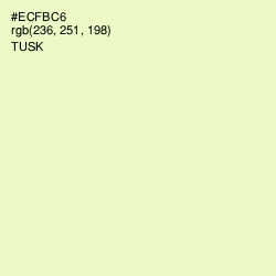 #ECFBC6 - Tusk Color Image