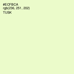 #ECFBCA - Tusk Color Image