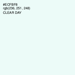 #ECFBF8 - Clear Day Color Image