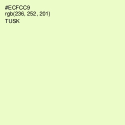 #ECFCC9 - Tusk Color Image