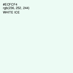 #ECFCF4 - Aqua Spring Color Image