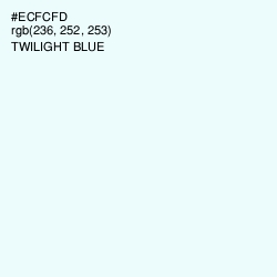 #ECFCFD - Twilight Blue Color Image