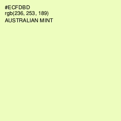 #ECFDBD - Australian Mint Color Image