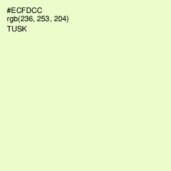 #ECFDCC - Tusk Color Image