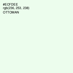 #ECFDEE - Ottoman Color Image