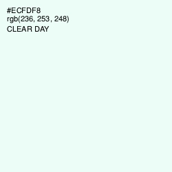 #ECFDF8 - Clear Day Color Image