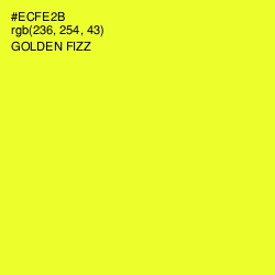 #ECFE2B - Golden Fizz Color Image