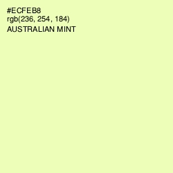 #ECFEB8 - Australian Mint Color Image