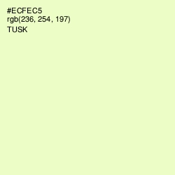 #ECFEC5 - Tusk Color Image