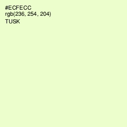 #ECFECC - Tusk Color Image