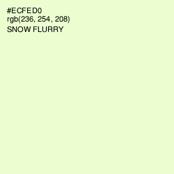 #ECFED0 - Snow Flurry Color Image