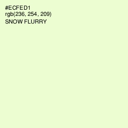 #ECFED1 - Snow Flurry Color Image