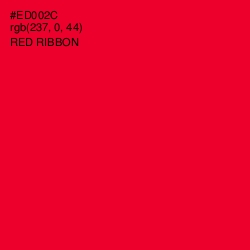 #ED002C - Red Ribbon Color Image