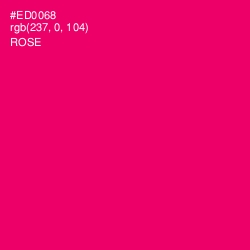 #ED0068 - Rose Color Image