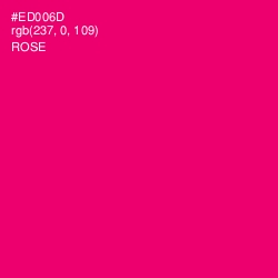 #ED006D - Rose Color Image