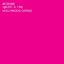 #ED008B - Hollywood Cerise Color Image