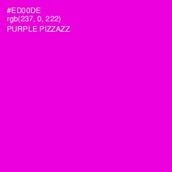 #ED00DE - Purple Pizzazz Color Image