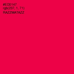 #ED0147 - Razzmatazz Color Image