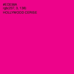 #ED038A - Hollywood Cerise Color Image