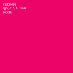 #ED0468 - Rose Color Image