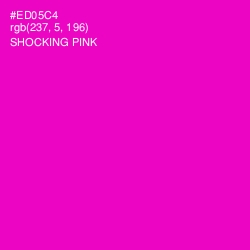 #ED05C4 - Shocking Pink Color Image