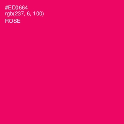 #ED0664 - Rose Color Image