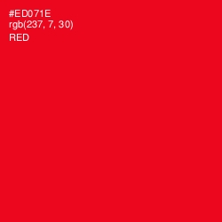 #ED071E - Red Color Image