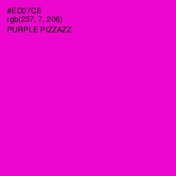 #ED07CE - Purple Pizzazz Color Image