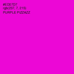 #ED07D7 - Purple Pizzazz Color Image