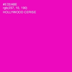#ED0ABE - Hollywood Cerise Color Image