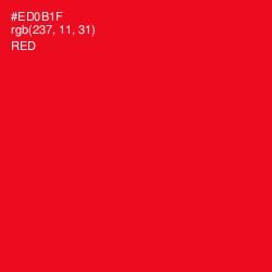 #ED0B1F - Red Color Image