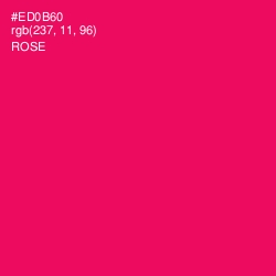 #ED0B60 - Rose Color Image