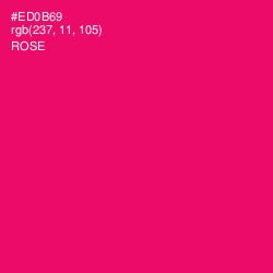 #ED0B69 - Rose Color Image
