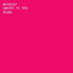 #ED0C67 - Rose Color Image