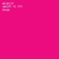 #ED0C7F - Rose Color Image