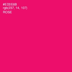 #ED0E6B - Rose Color Image