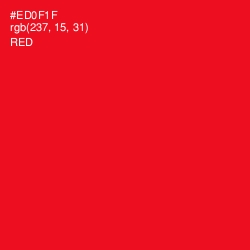 #ED0F1F - Red Color Image