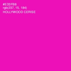 #ED0FB8 - Hollywood Cerise Color Image