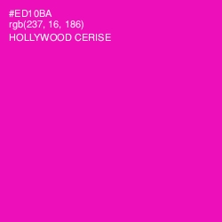 #ED10BA - Hollywood Cerise Color Image