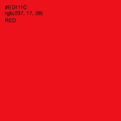 #ED111C - Red Color Image