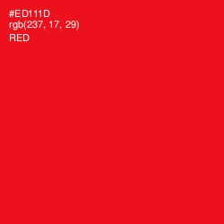 #ED111D - Red Color Image